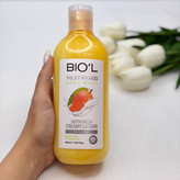 شامپو بدن بیول Biol رایحه شیر و انبه حجم 400 میل