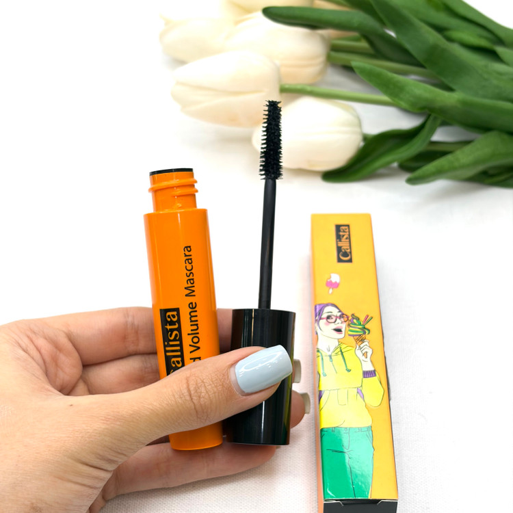 ریمل نارنجی کالیستا بولد والیوم حجم دهنده و بلند کننده وجداکننده مژه های کم پشت bold volume mascara calista