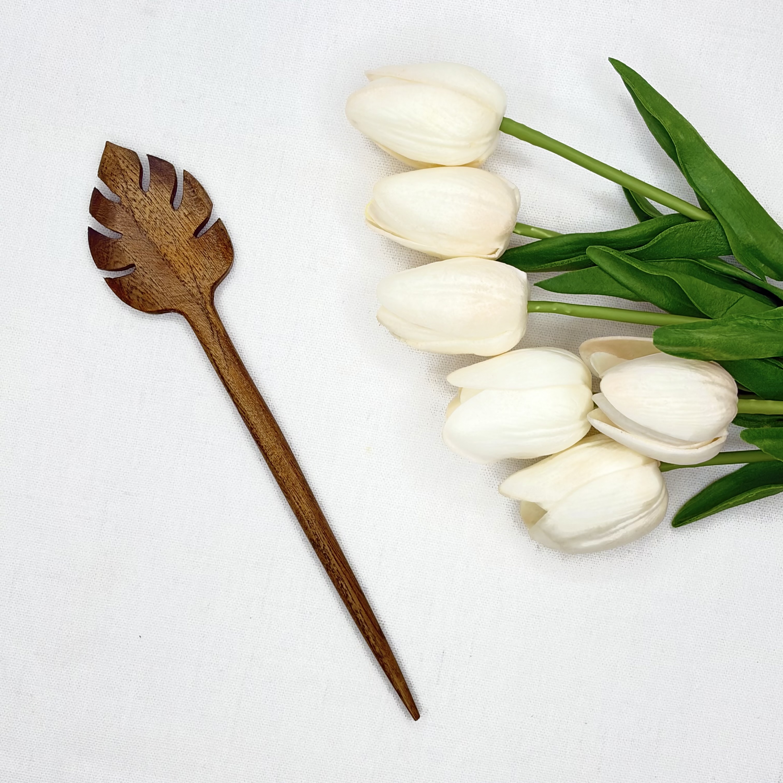 کانزاشی چوب گردوی دست ساز طرح طرح برگ
