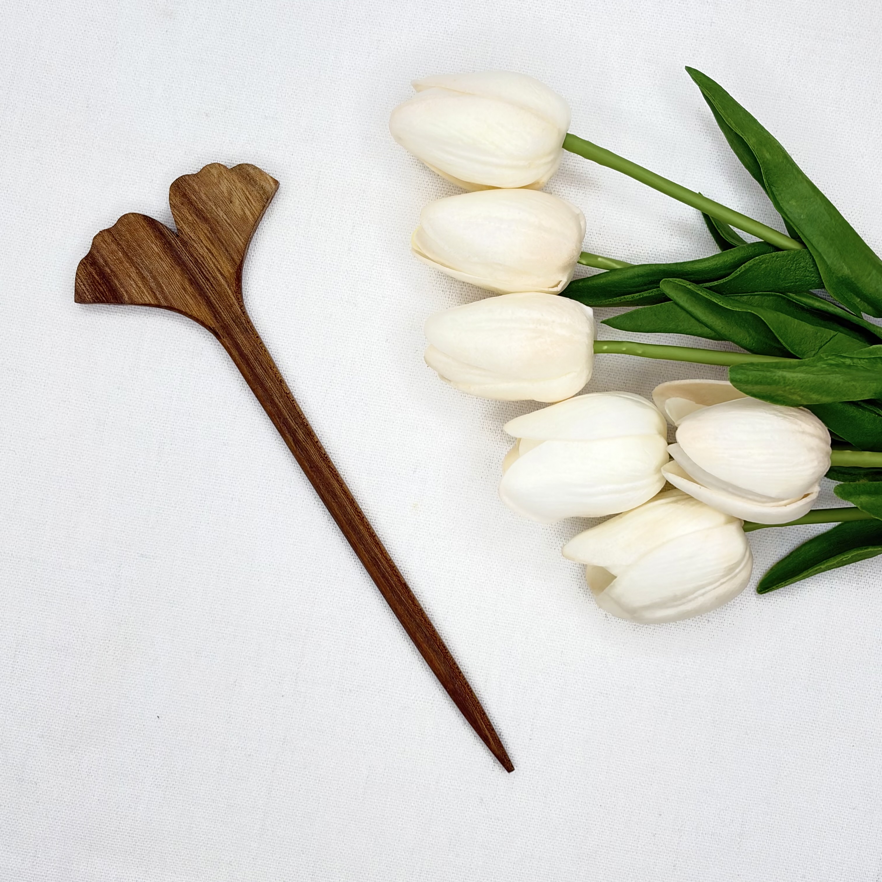 کانزاشی چوب گردوی دست ساز طرح دم ماهی
