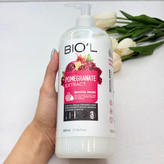 ماسک مو بیول biolمخصوص موهای رنگ شده رایحه انار با آبکشی ترمیم کننده ساقه و احیا کننده موهای آسیب دیده از رنگ و مواد شیمیایی ۸۰۰میل