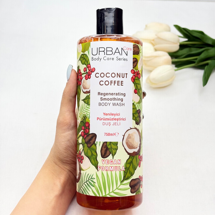 شامپو بدن رایحه coconut و coffee قهوه و نارگیل حجم 750 میلی لیتر