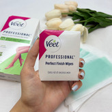 نوار مو بر ویت Veet مدل Professional مناسب پوست های خشک بسته 20 عددی همراه با پد روغن ضدالتهاب