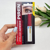چسب مژه مصنوعیPIREN مدل Power با چسبندگی بالا، ضد آب، سریع خشکشونده، دارای فرچه برای استفاده آسان، رنگ شیری که پس از خشک شدن بیرنگ میشود، وزن 5 گرم