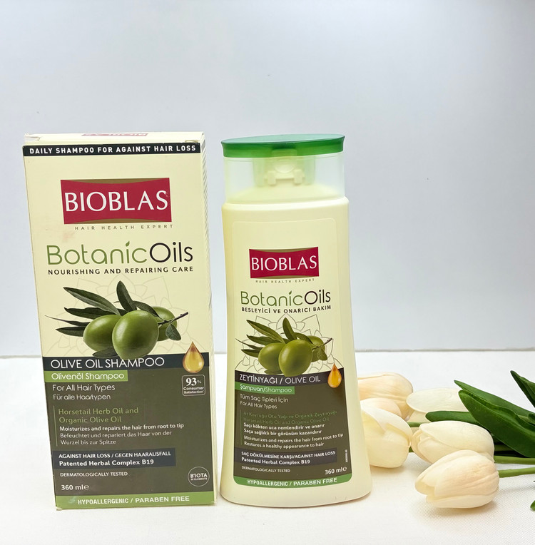 شامپو روغن زیتون تغذیه کننده و ترمیم کننده قدرتمند مو حجم 360 میل مناسب موهای خشک و آسیب دیده تسریع رشد مو ها مرطوب و تغذیه کننده حفظ سلامت پوست سر افزایش استحکام تار مو ها حاوی کمپلکس گیاهی B19 افزایش درخشش و لطافت مو