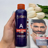 شامپو رنگ مو بدون آمونیاک فاربنfarben شماره ۳.۰ رنگ قهوه ای تیره Rich Brown مناسب برای پوشش کامل و طبیعی موهای سفید