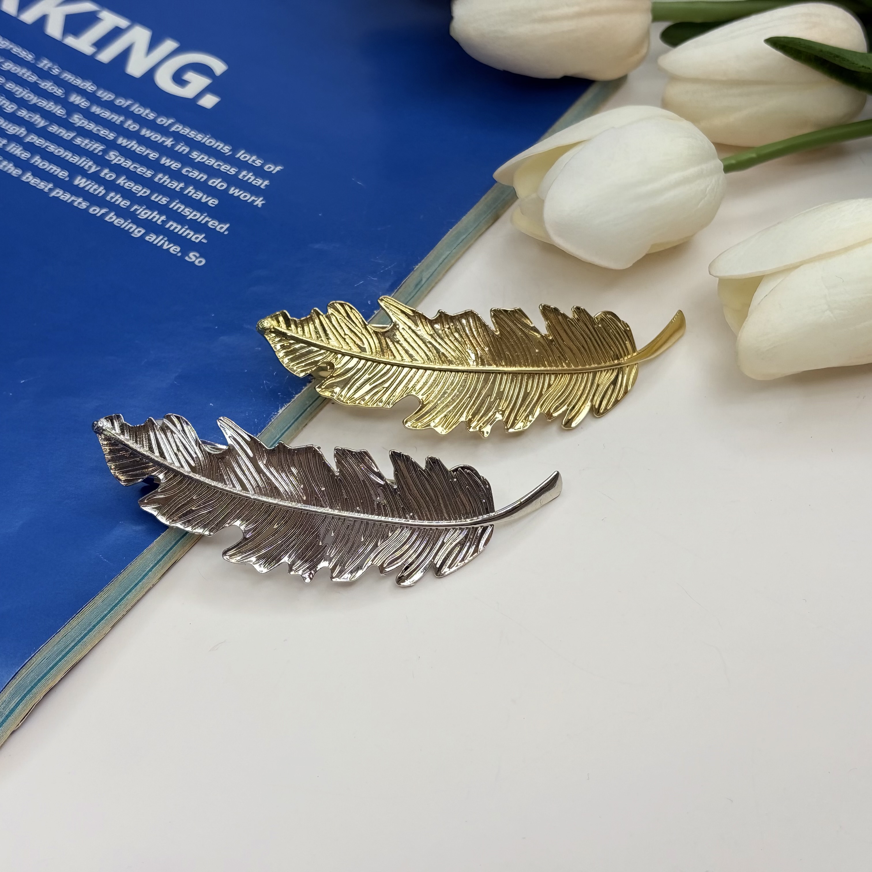 کلیپس فرانسوی فلزی طرح پر8/5cm