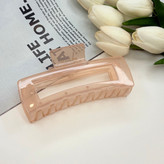 کلیپس طرح مستطیل بزرگ توخالی براق بوفینی نشکن با کیفیت وارداتی سایز 13cm