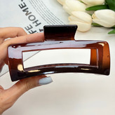 کلیپس طرح مستطیل بزرگ توخالی براق بوفینی نشکن با کیفیت وارداتی سایز 13cm