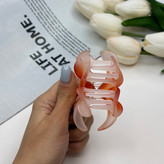 کلیپس گل پلومریا مدل آبرنگی یخی مات وارداتی 7cm