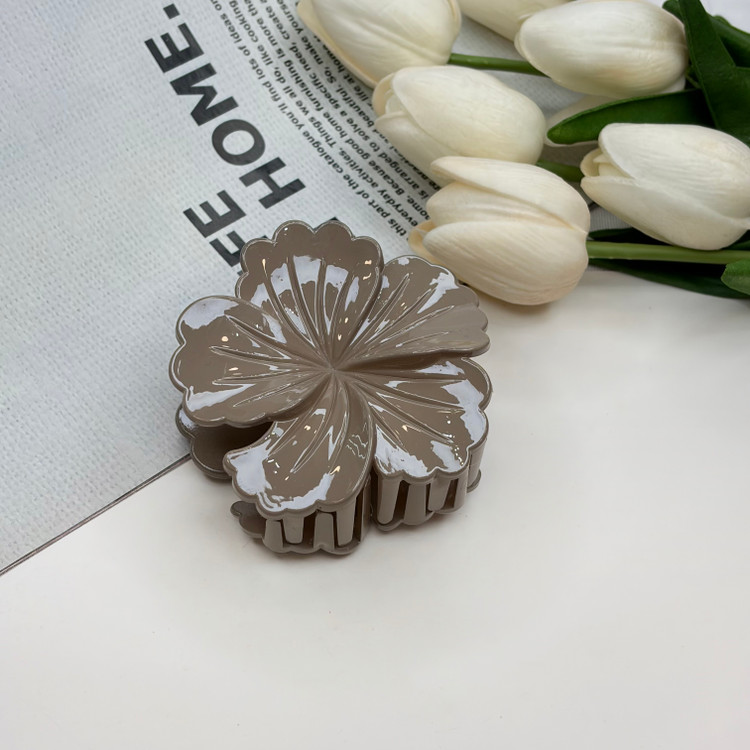 کلیپس طرح گل ختمی چینی براق خاص وارداتی با کیفیت سایز 7cm