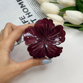 کلیپس طرح گل ختمی چینی براق خاص وارداتی با کیفیت سایز 7cm