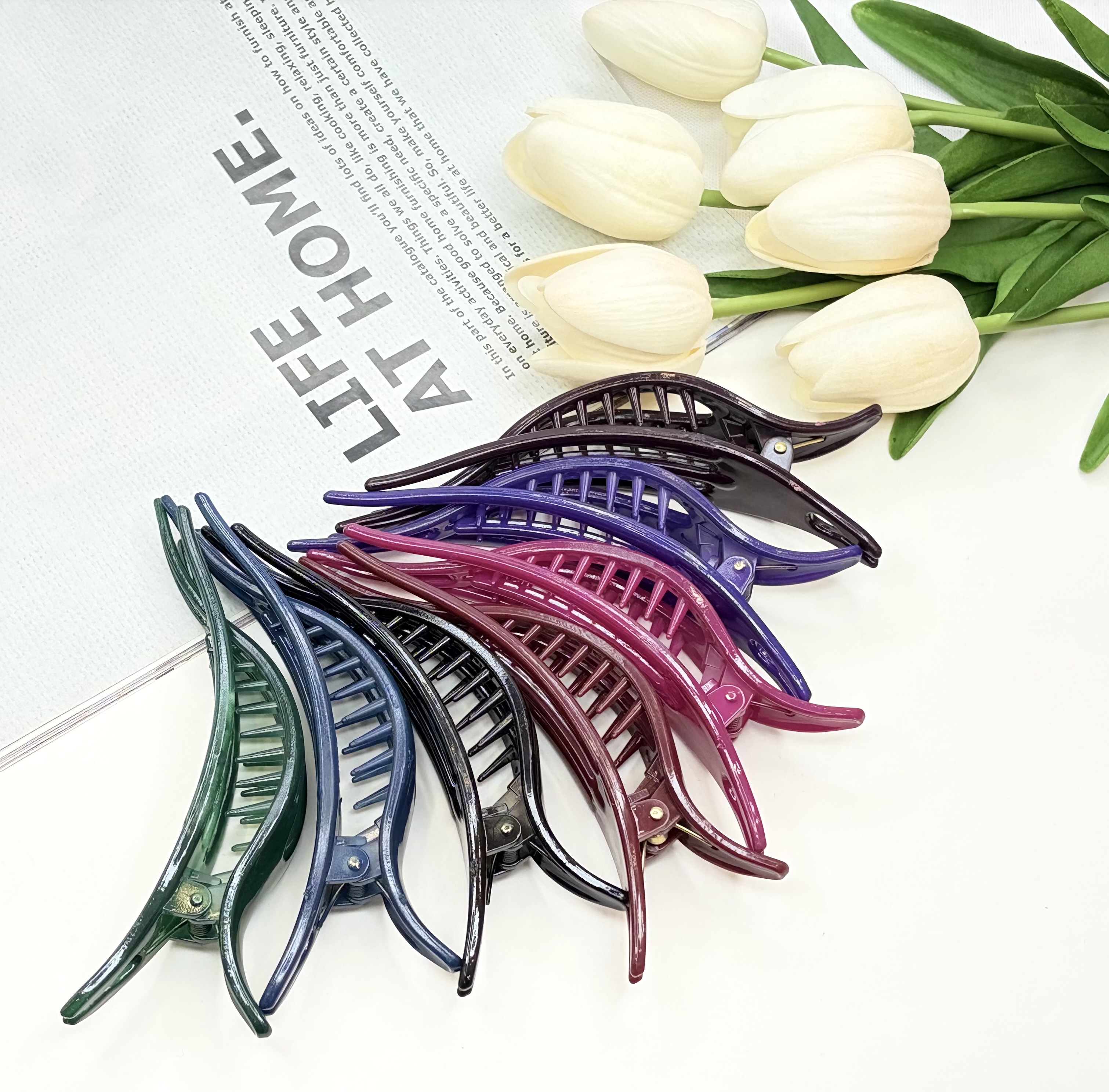 کلیپس مو براق انبری طرح ژاپنی13cm