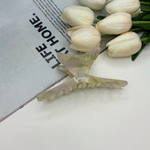کلیپس طرح دم ماهی ماربل صدفی ترکیب رنگی سایز11cm
