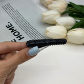 گیره مو انبری مشکی جفتی فول نگین شیک و وارداتی 6cm