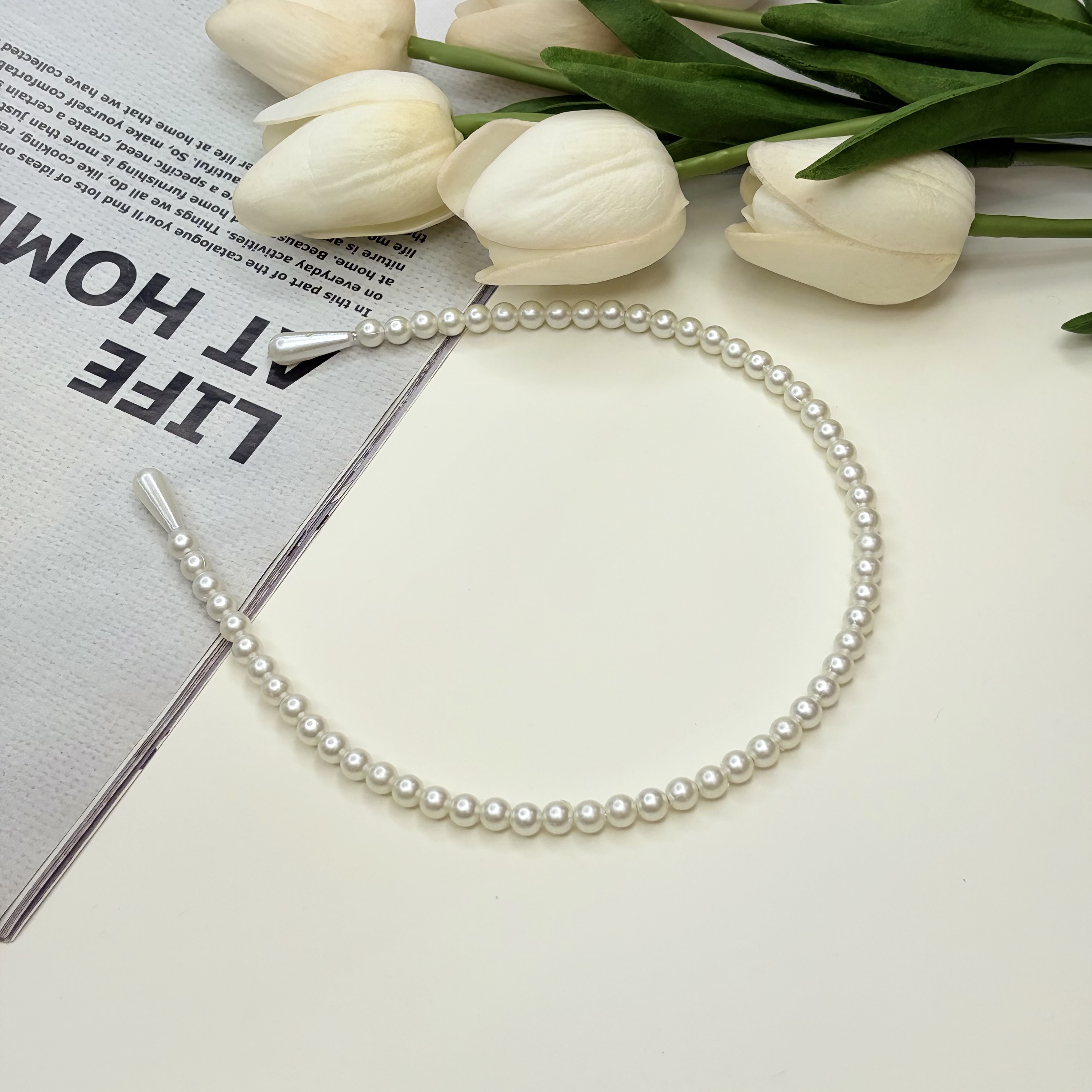 تل سر مرواریدی مدل شماره 1 سایز 0/5cm