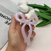 کلیپس شاین دار براق طرح پاپیون رنگ های پاستیلی بوفینی کیفیت عالی وارداتی 11cm