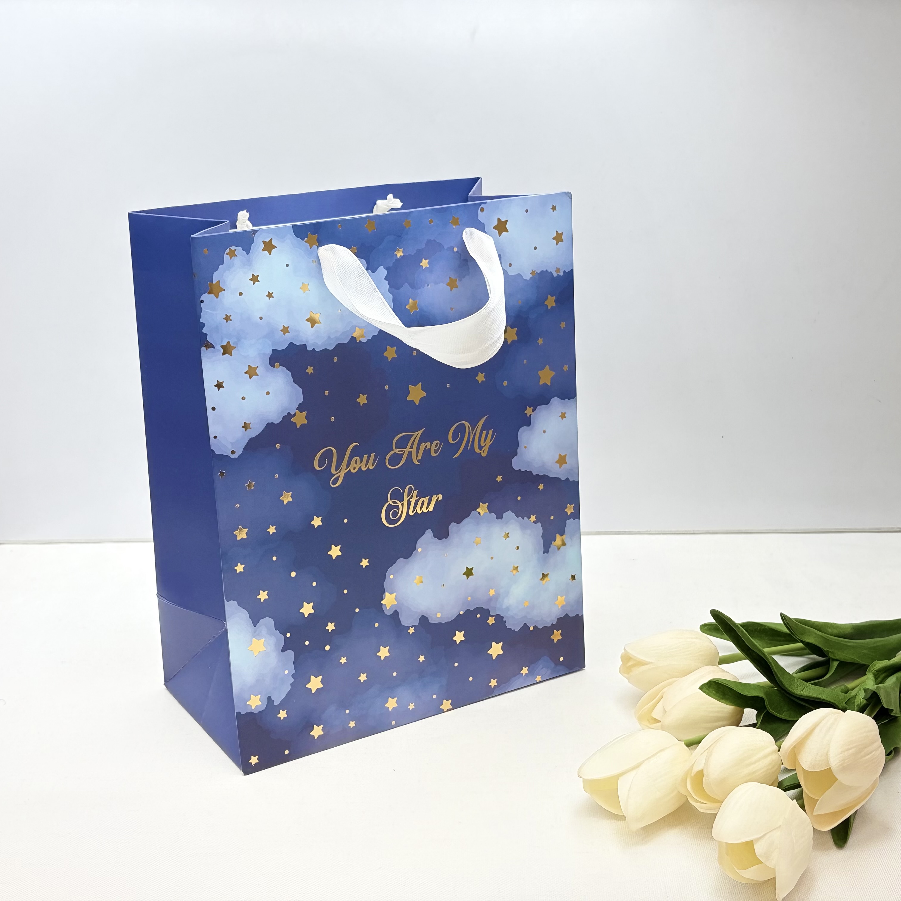 بگ شاپ بگ کادویی طرح you are my star آبی ابری