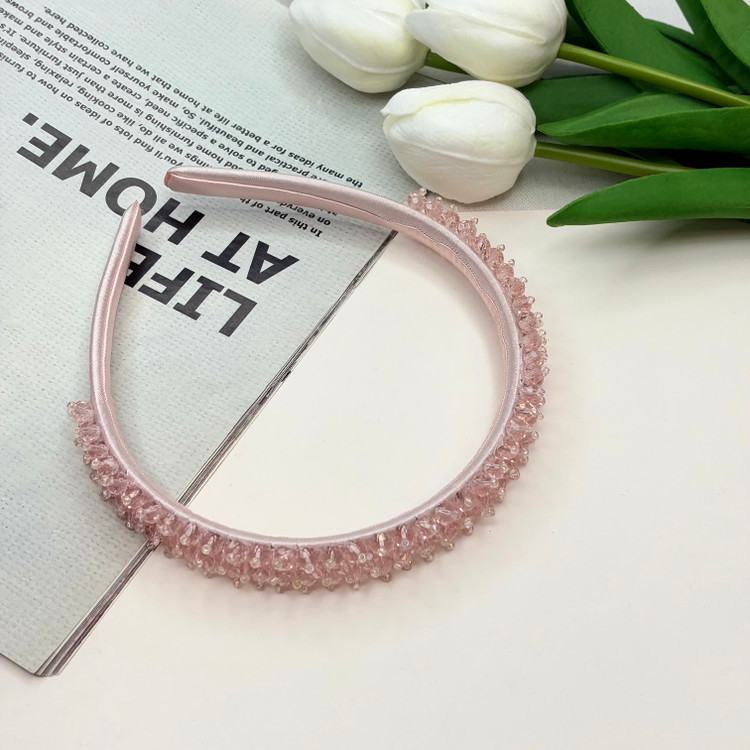 تل سر ساتن کریستال بافت رنگبندی تناژ کالباسی1cm