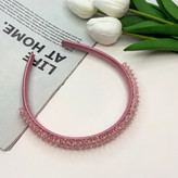 تل سر ساتن کریستال بافت رنگبندی تناژ کالباسی1cm