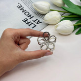 کلیپس فلزی طرح گل پنج پر براق وارداتی با کیفیت سایز 4.5cm