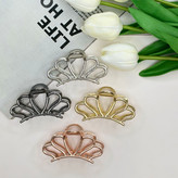 کلیپس فلزی طرحگل لوتوس براق وارداتی با کیفیت سایز7cm