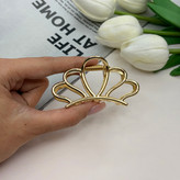 کلیپس فلزی طرحگل لوتوس براق وارداتی با کیفیت سایز7cm