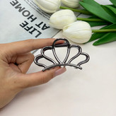 کلیپس فلزی طرحگل لوتوس براق وارداتی با کیفیت سایز7cm