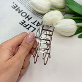 کلیپس فلزی طرحگل لوتوس براق وارداتی با کیفیت سایز7cm
