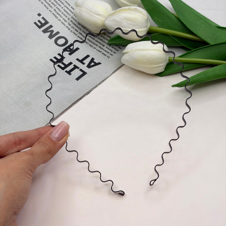 تل سر مشکی فلزی مناسب انواع موی خانم ها و آقایان 0.5cm
