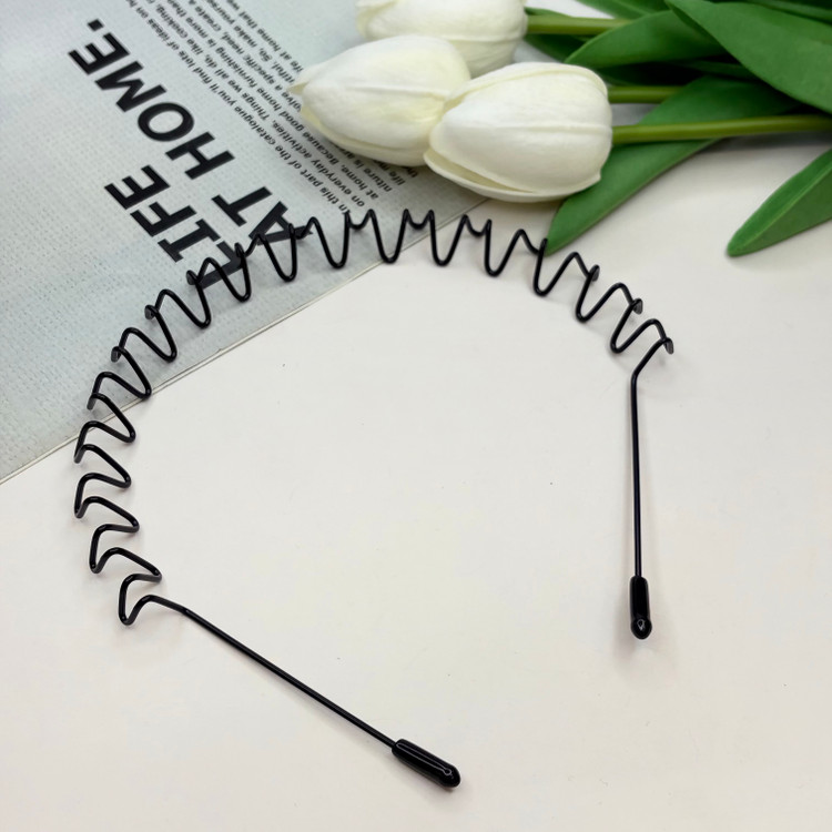 تل سر مشکی فلزی مناسب انواع مو خانمها و آقایان 1cm