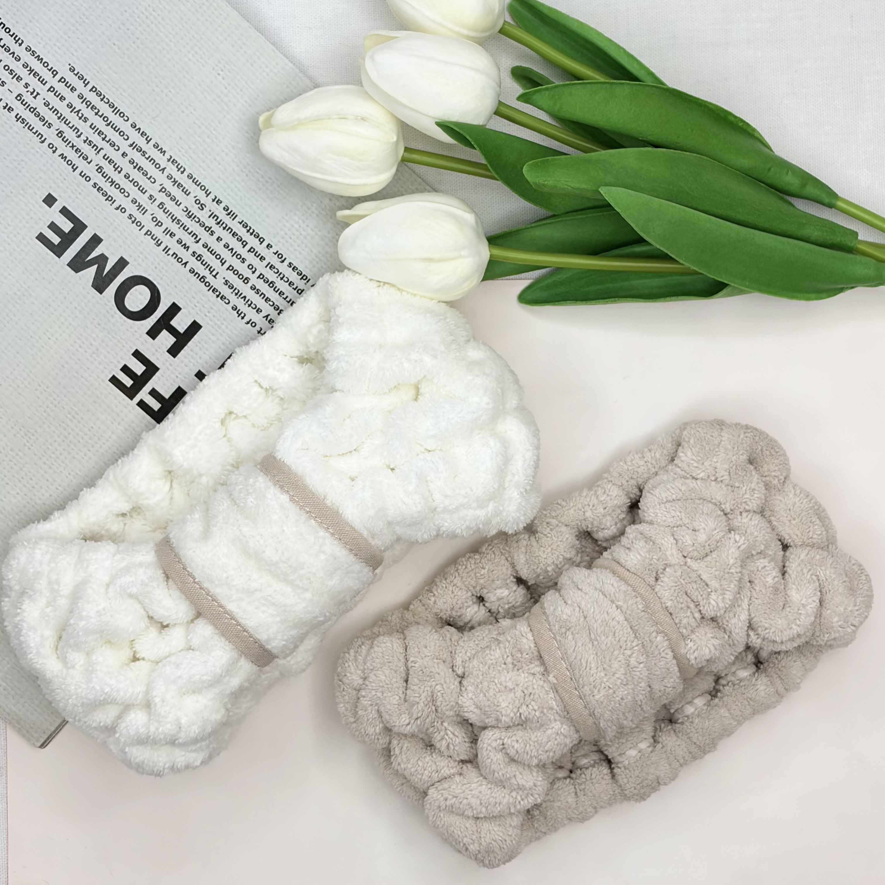 هدبند حوله ای کشی نانو طرح گره