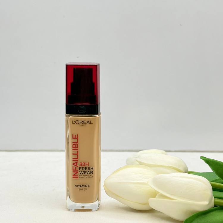 کرم پودر مایع Spf 25 لورآل مدل Infaillible 32H شماره 120 مناسب برای انواع پوست حجم 30 میل.کیفیت اصلی