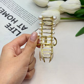 کلیپس فلزی طرح دم وال مرواریدی وارداتی باکیفیت سایز 7.5CM
