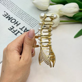 کلیپس فلزی طرح دم وال مرواریدی وارداتی باکیفیت سایز 10CM