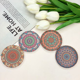 آینه جیبی دوطرفه طرح ماندلا دایره نیمهمات7cm