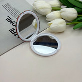 آینه جیبی دوطرفه طرح ماندلا دایره نیمهمات7cm