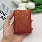 آینه جیبی دوطرفه مدل شاین دار مستطیل چرم 8.5cm در 6cm