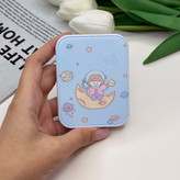 آینه جیبی و شانه طرح فضانورد مستطیل8cm در 6cm