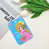 آینه جیبی دوطرفه طرح دخترونه مستطیل13cm در7cm