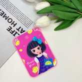 آینه جیبی دوطرفه طرح دخترونه مستطیل13cm در7cm
