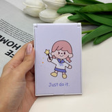 آینه جیبی طرح فانتزی مشاغل just do it مستطیلی 11cm در 7cm