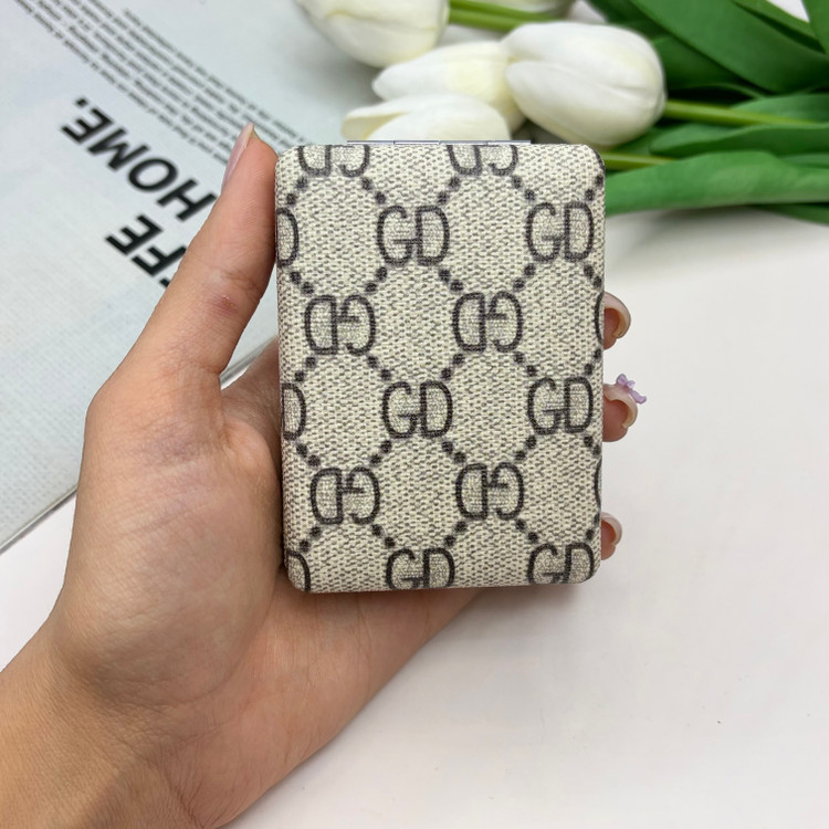 آینه جیبی دوطرفه برند الوی و گوچی مستر مستطیلی 8.5cm در 6cm