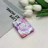 آینه جیبی دوطرفه طرح فلامینگو مستطیلی چرم 8.5cm در 6cm
