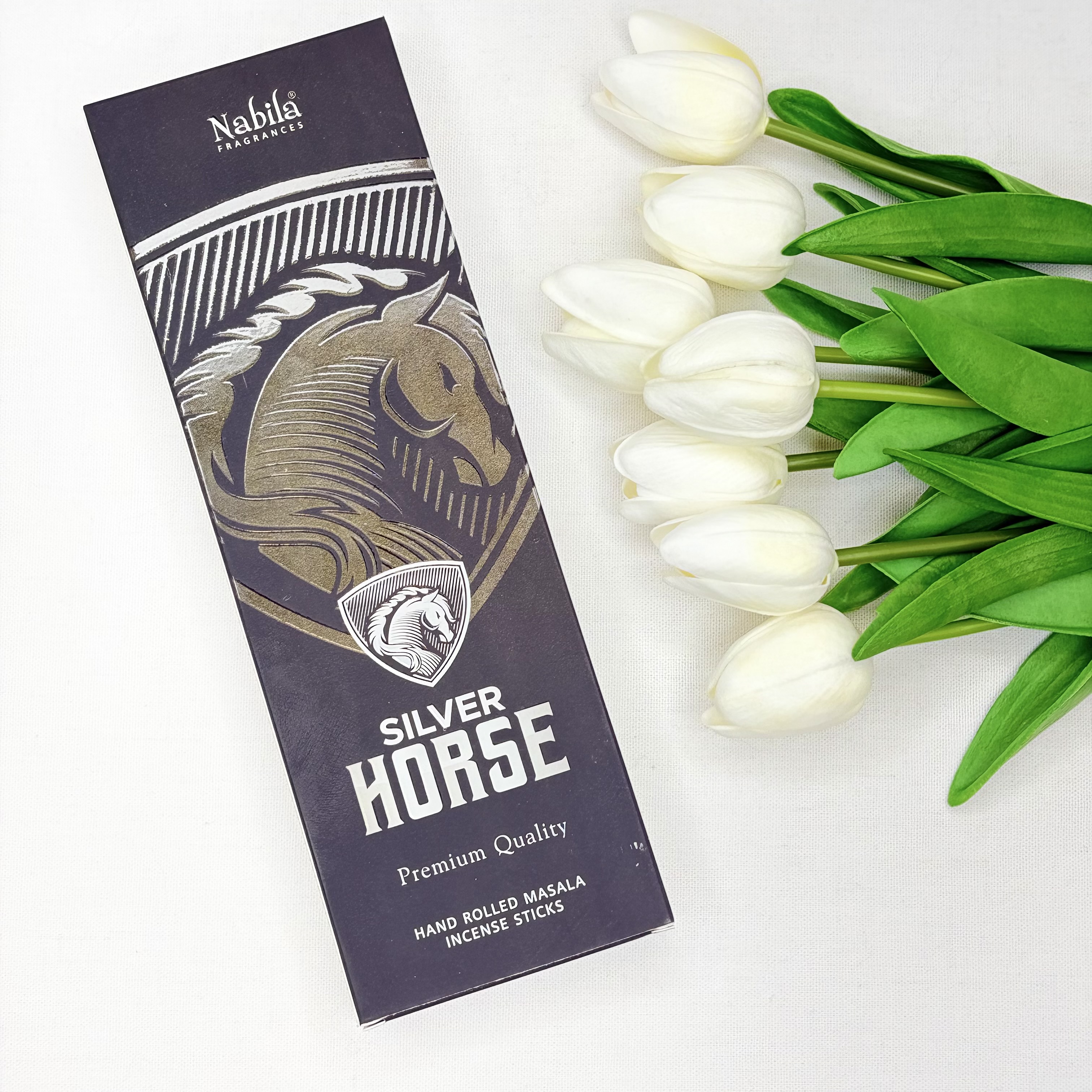 عود شاخه ای ۵۰ گرمی  دست ساز مدل سیلور هورس SILVER HORSE
