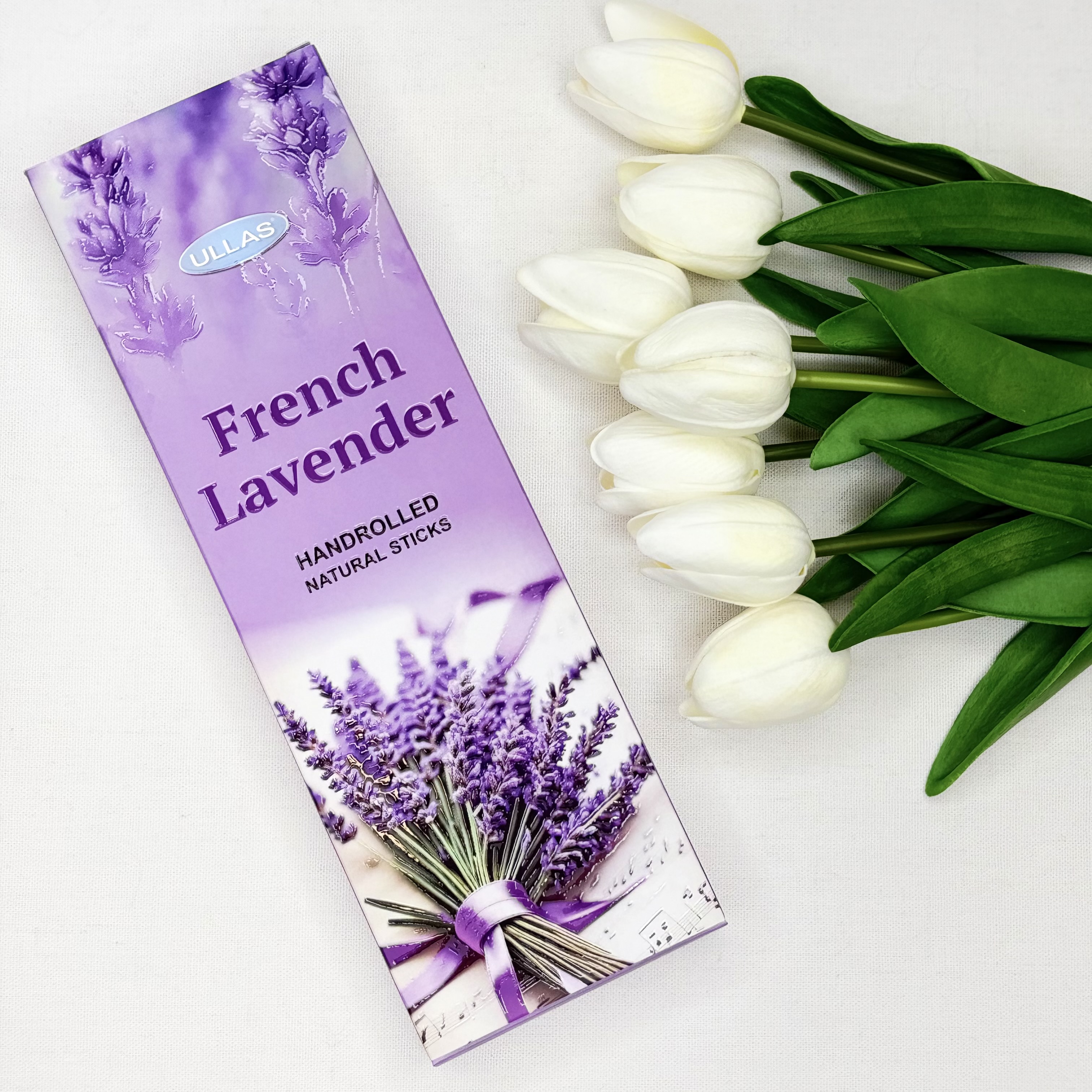 عود دست ساز ۵۰ گرمی شاخه ای مدل لوندر FRENCH LAVENDER