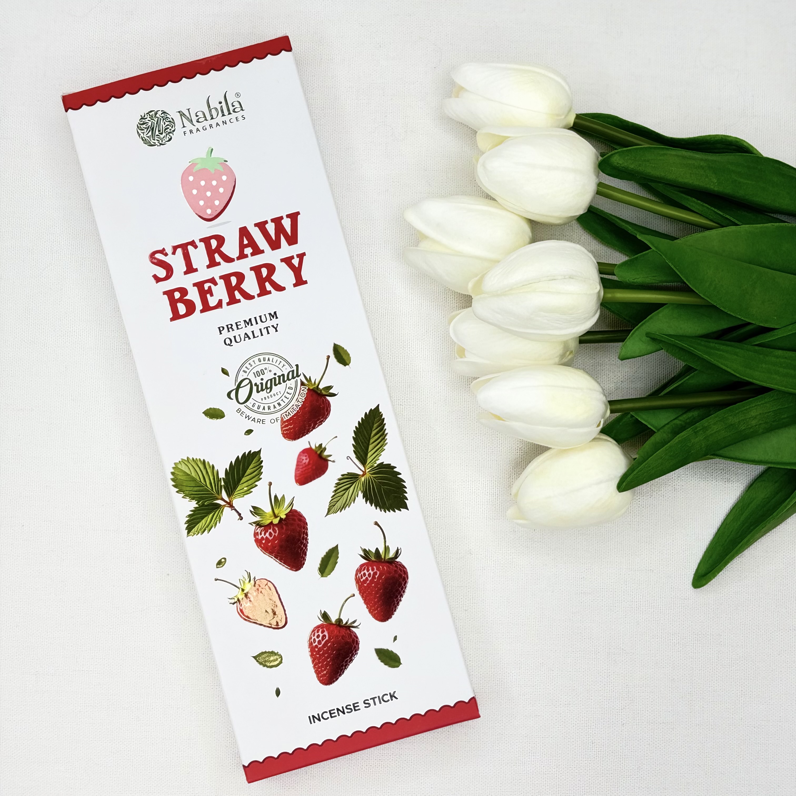 عود شاخه ای 90 گرمی دست ساز رایحه توت فرنگی STRAW BERRY