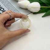 کلیپس مو مدل دایره ای یخی مات رنگ پاستلی سایز کوچک 3cm