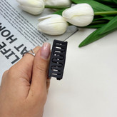 کلیپس مستطیلی سایز کوچک رنگ مشکی و شیری سفید 4cm