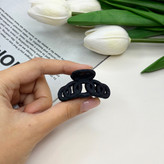 کلیپس مدل حلقه حلقه ای سایز کوچک رنگ مشکی مات3.5cm